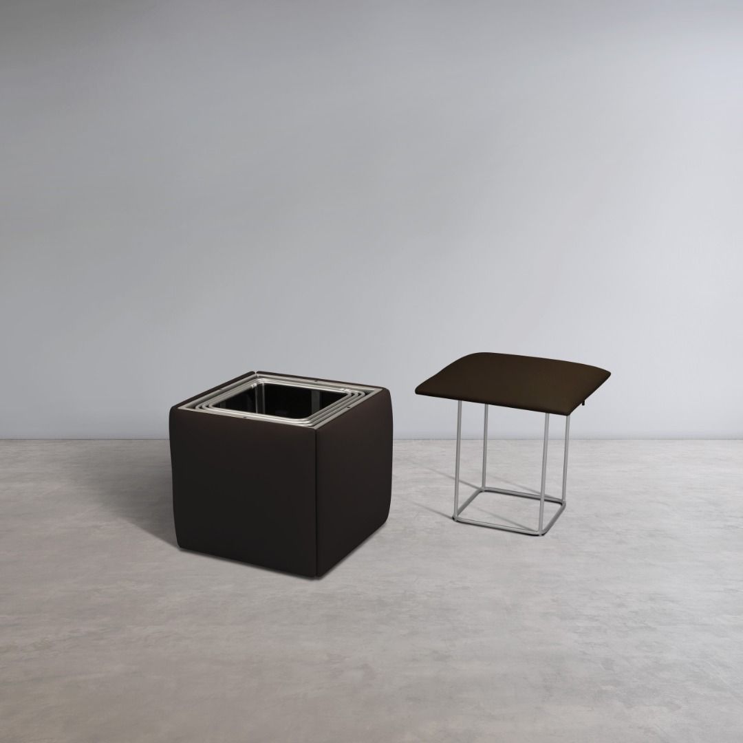 Hidden Chairs (Stackable) / Dining Table seating sets - Cube Box ...