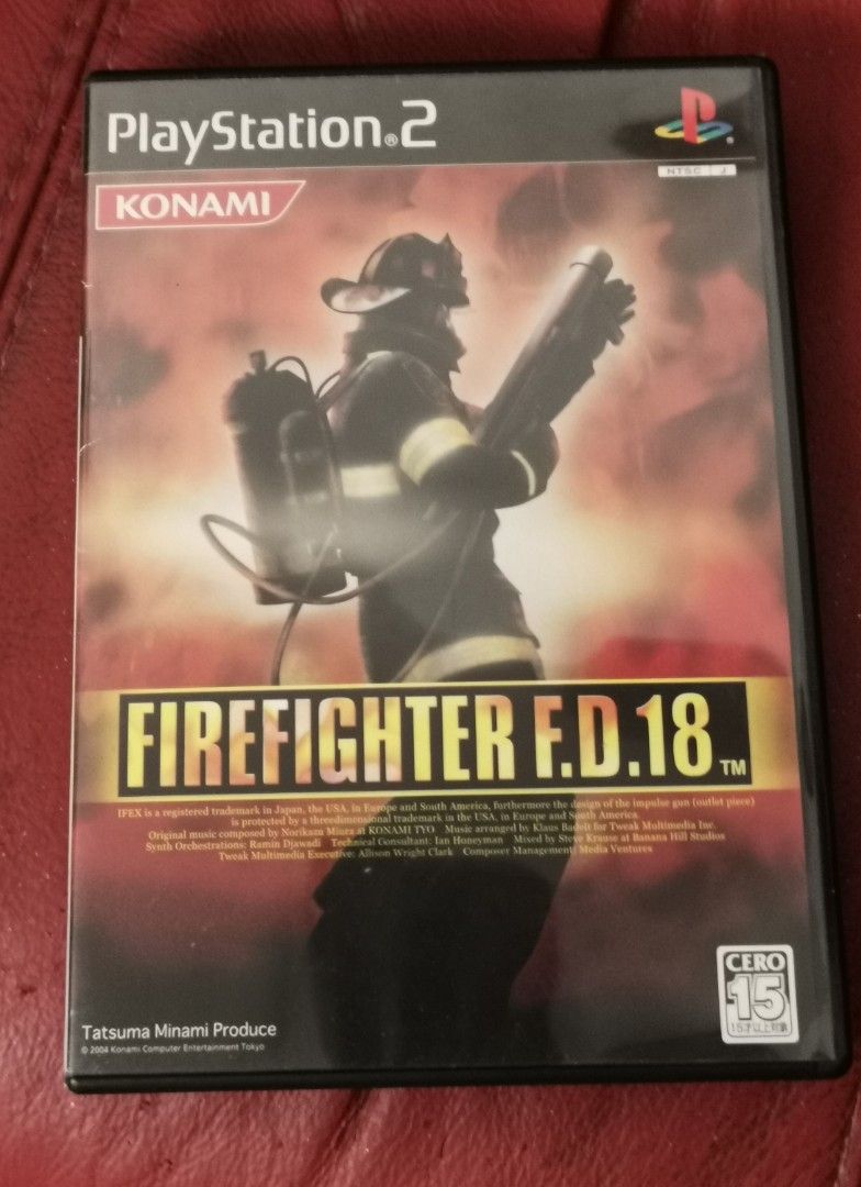 PS2 FIREFIGHTER F.D.18 消防員救火英雄, 電子遊戲, 電子遊戲