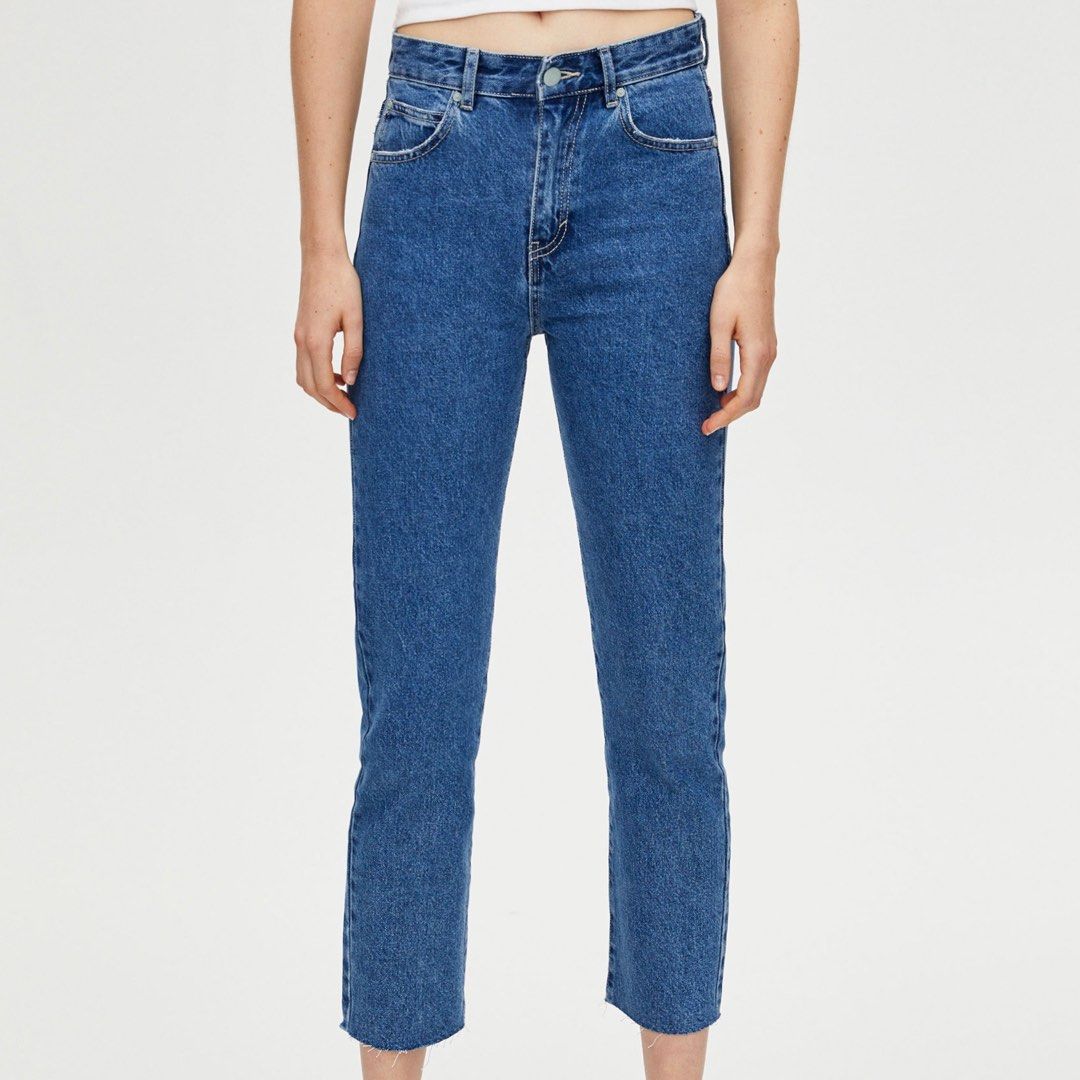 Pull Bear Dark Blue Mom Jeans