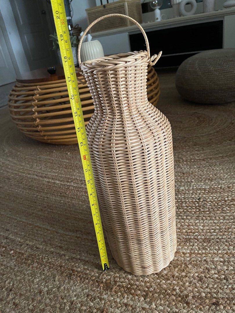 Rattan vase, Furniture & Home Living, Home Decor, Vases & Decorative