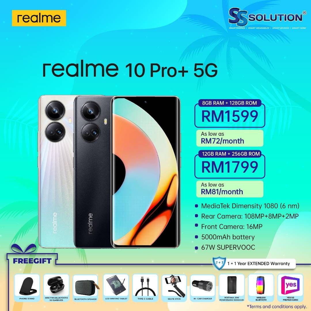 Realme 10 Pro Plus 5G (8Gb Ram + 128Gb Rom) / (12Gb Ram + 256Gb Rom) |  Mediatek Dimensity 920 5G Chipset | 5000 Mah Battery, Mobile Phones &  Gadgets, Mobile Phones, Android Phones, Android Others On Carousell