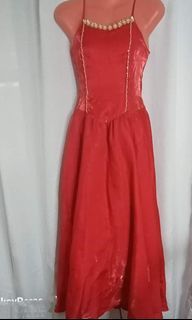 red gown