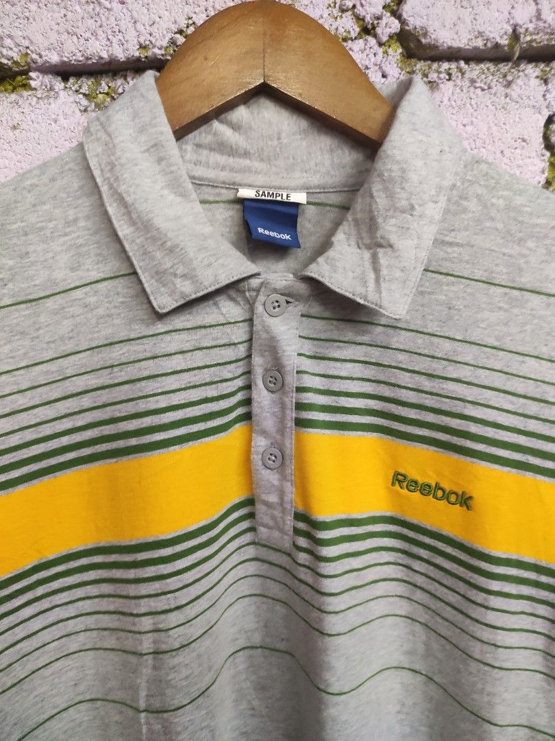Reebok t shirt collar Reebok polo tee Men s Fashion Tops Sets