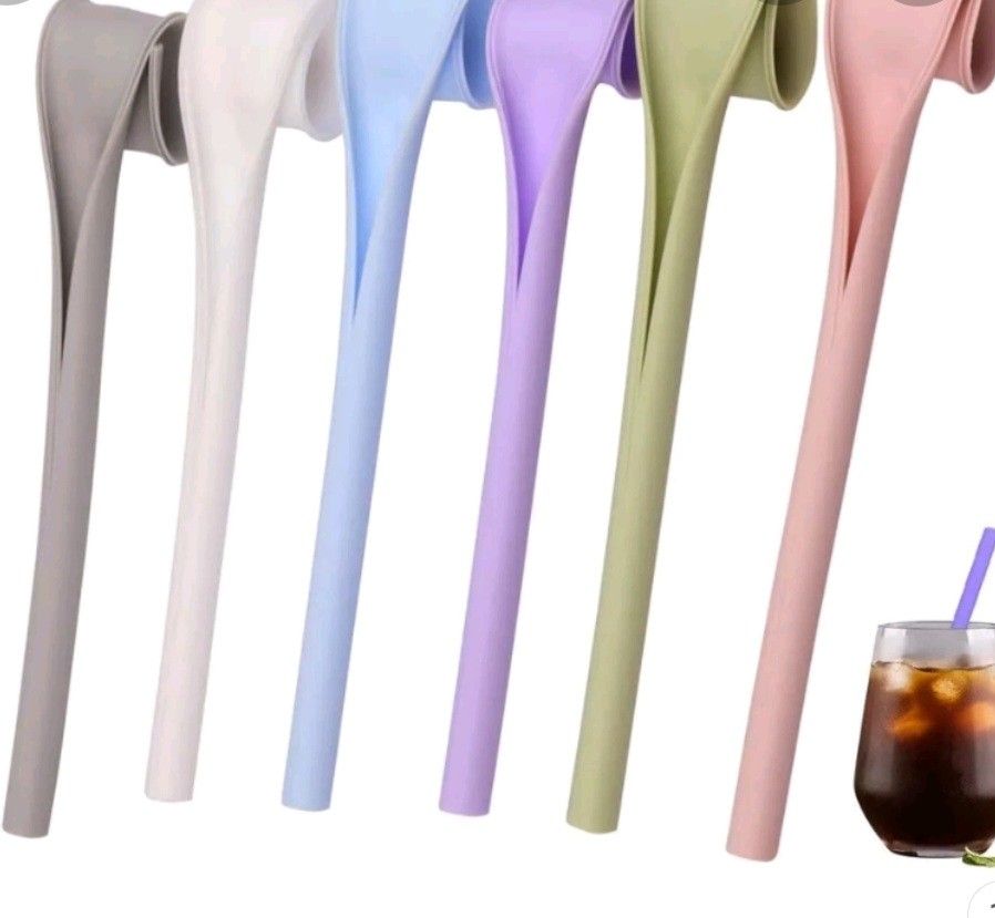 Reusuable silicon straw, Furniture & Home Living, Kitchenware ...