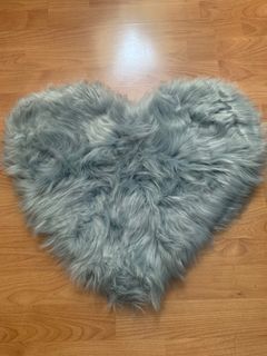 SALE NEW Fur grayish blue mat