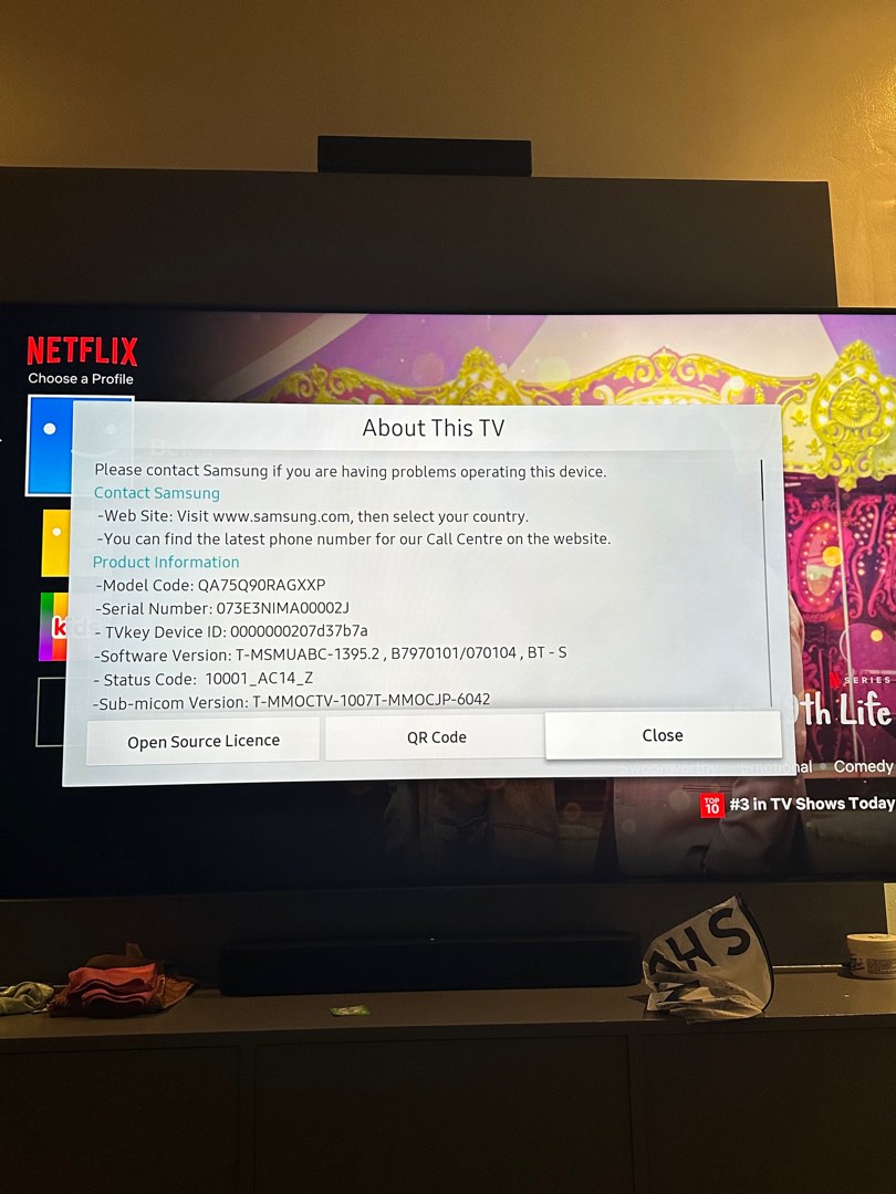 Samsung 75inch top of the line QLED Tv on Carousell