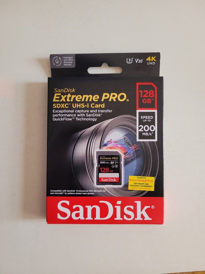 Sandisk Extreme Pro Micro Sd Xc 64gb 100mb/s U3 C10 V30 A1