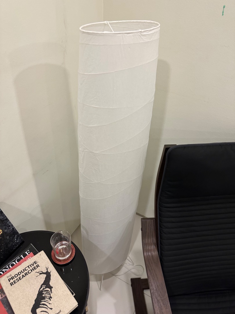 Self standing IKEA Fan with LED bulb included, Furniture & Home Living