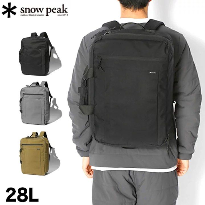 snow peak Everyday Use 3Way Business Bag 公事包AC-21AU413, 男裝