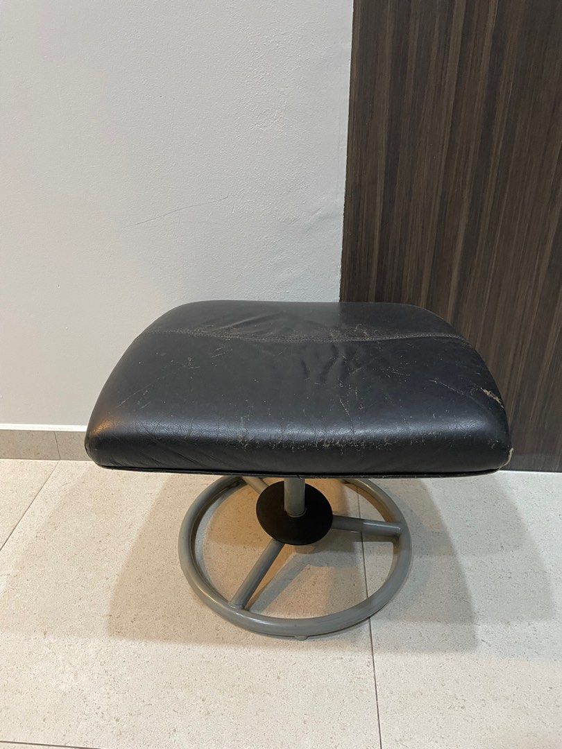 Sofa leather stool/chair (leg rest chair), Furniture & Home Living