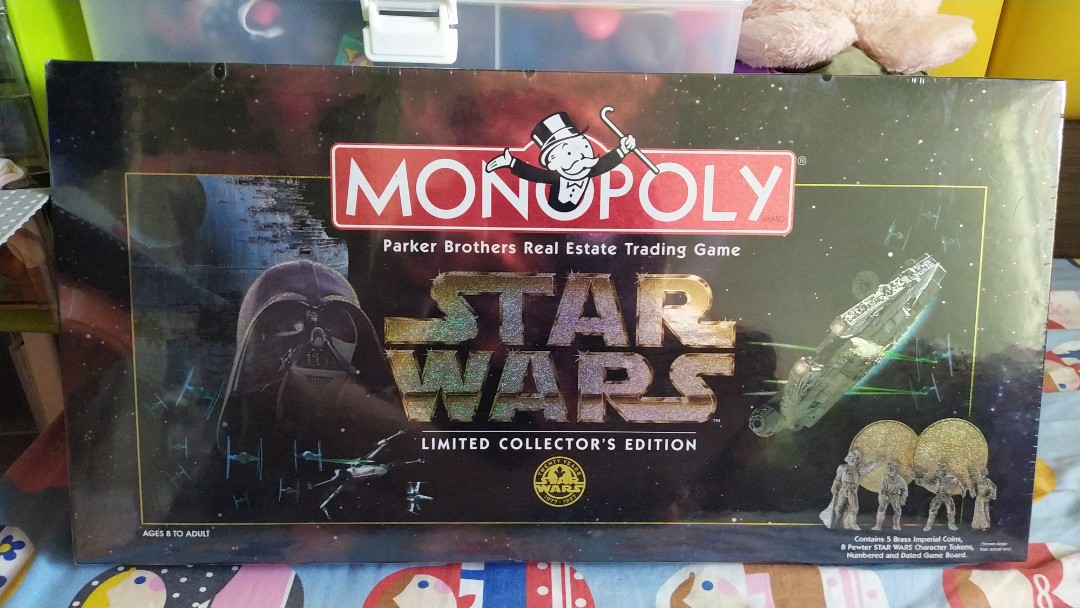 全新Star wars monopoly 1996 limited collectors edition 星球大戰大