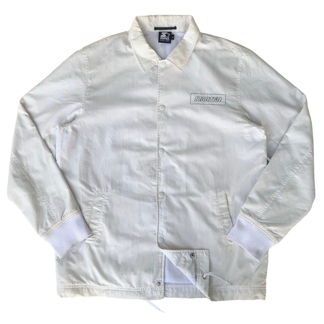 STARTER BLACK LABEL COACH JACKET OFFWHITE BOX LOGO Men s
