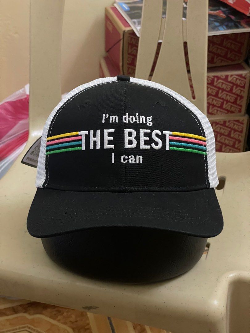 STATEMENT CAP EMBROIDED TRUCKER (Category: Caps & Hats) located in Manila. Submitted by prerogathrift (Listing ID 1238595688, Image 1). Description: STATEMENT CAP EMBROIDED GOOD CONDITION COLOR RATE 9/10 PRICE: 700.