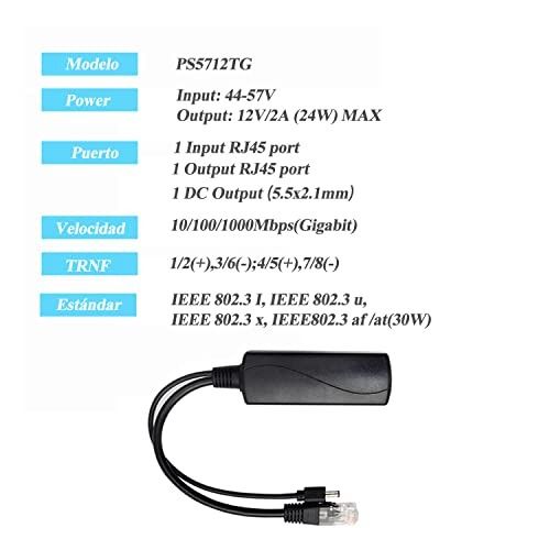 thumbnail image 2 of PoE Splitter 12V 1A Output With IEEE 802.3af/at Standard Compliant 10/100Mbps Power Over 2 of 13