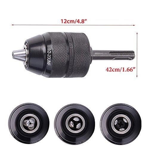 [Stockist.SG] Yakamoz 213mm Professional Heavy Duty 1/220 UNF Quick Change Keyless Drill Chuck