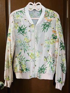 Stradivarius Sheer Floral Jacket