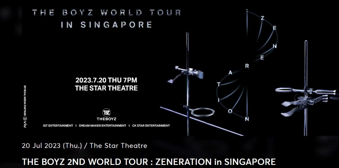 The Boyz World Tour Concert Singapore 2x [CAT 2] Ticket, Tickets