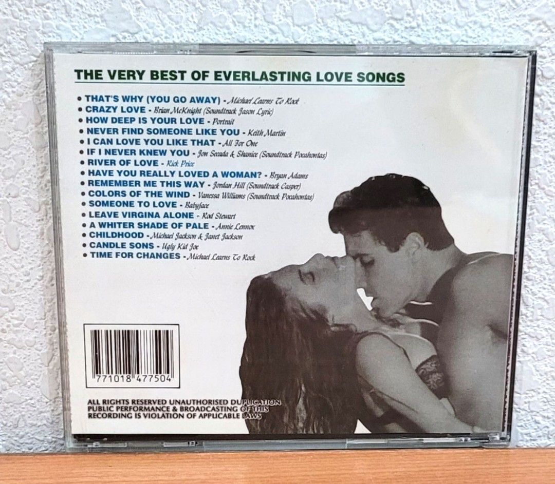 THE VERY BEST OF EVERLASTING LOVE SONGS (NEW), Hobbies & Toys, Music ...