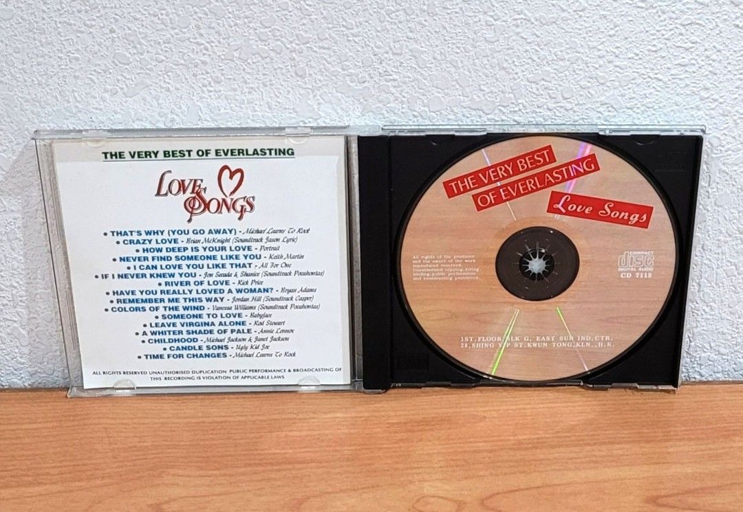 THE VERY BEST OF EVERLASTING LOVE SONGS (NEW), Hobbies & Toys, Music ...