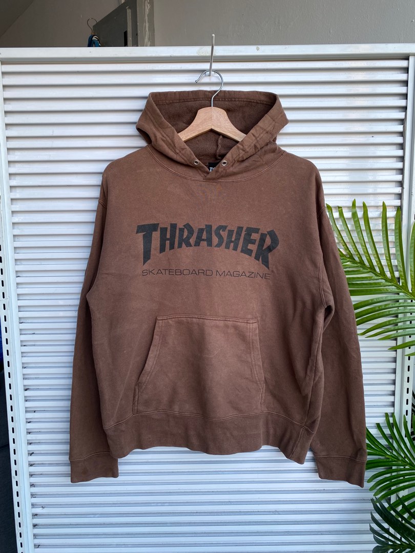 Thrasher Brown Travis Scott Hoodie Stussy Bape Carhartt