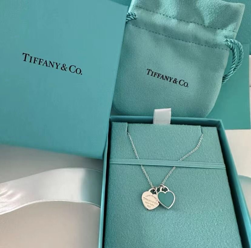 Tiffany&Co Return to tiffany系列Double heart tag 迷你項鏈女, 名牌