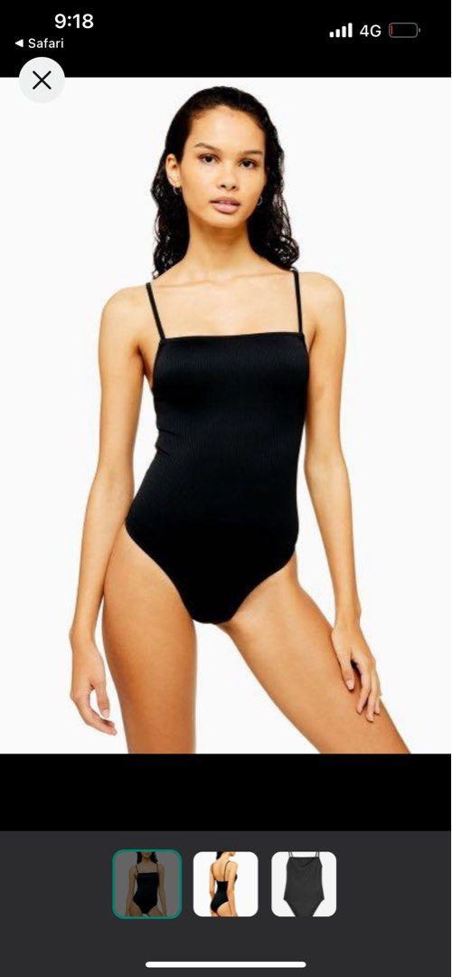 Topshop shop black swimsuit