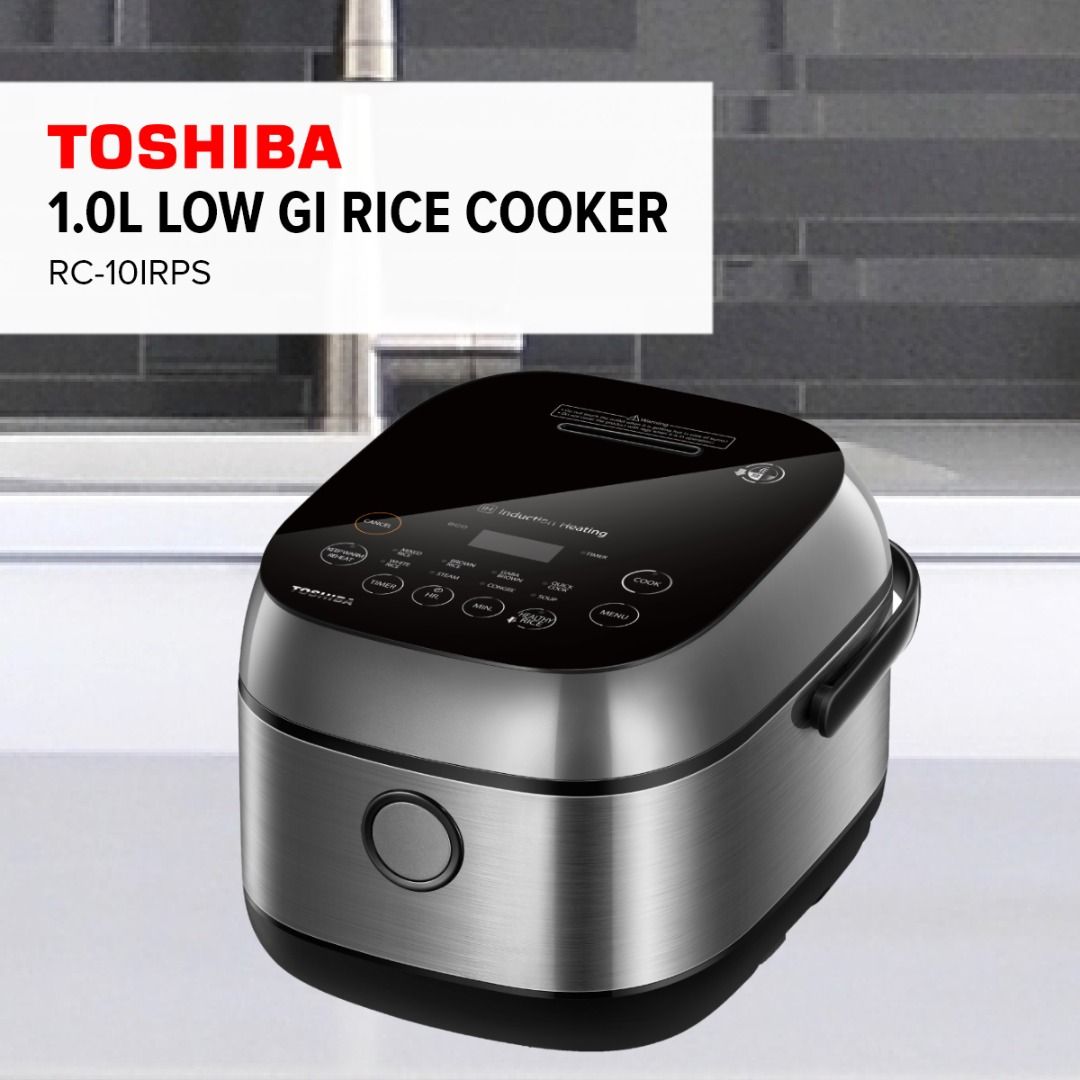 Toshiba 1L/1.8L Low GI Rice Cooker, Aluminum 3mm 7-layer Inner Pot Low