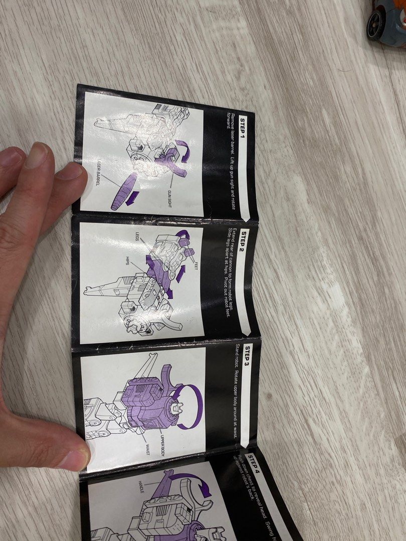 Transformers G1 Galvatron Instruction manual book original vintage