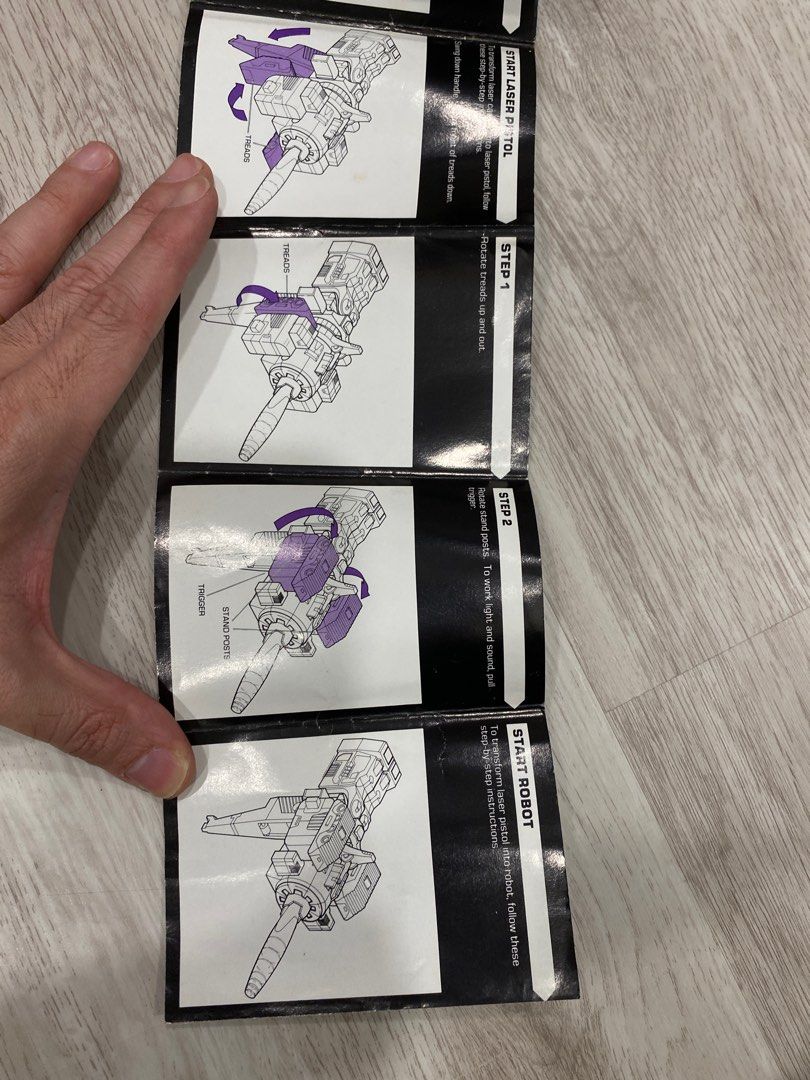 Transformers G1 Galvatron Instruction manual book original vintage