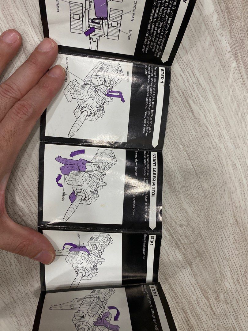 Transformers G1 Galvatron Instruction manual book original vintage