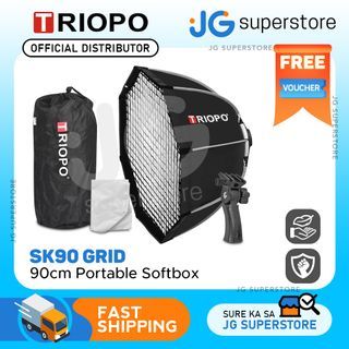 Triopo 90cm Octagon Softbox with Inner and Outer Diffuser and Grid (SK90 SK-90) | JG Superstore