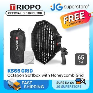 Triopo KS-65 Grid Portable Octagon Softbox Outdoor Soft Box + Honeycomb Grid for Photography Studios Location | JG Superstore