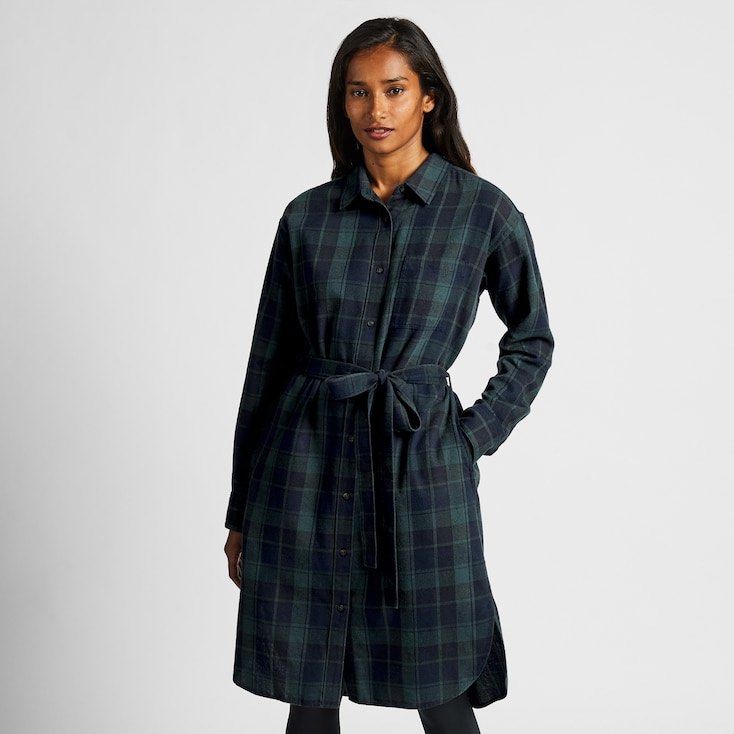 UNIQLO cotton flannel dress Women s Fashion Dresses Sets