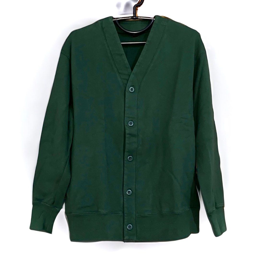 Uniqlo outlet green cardigan