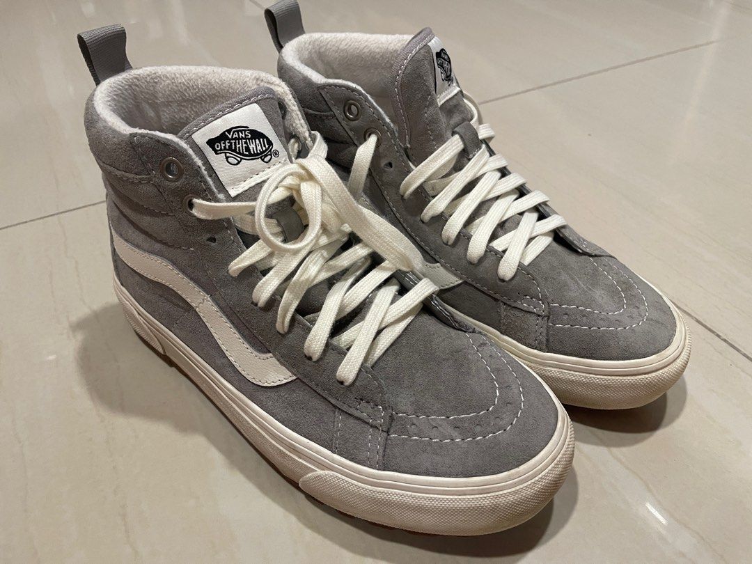 Authentic Vans Sk8 Hi Drizzle Drizzle Snow White Sneakers Shoes