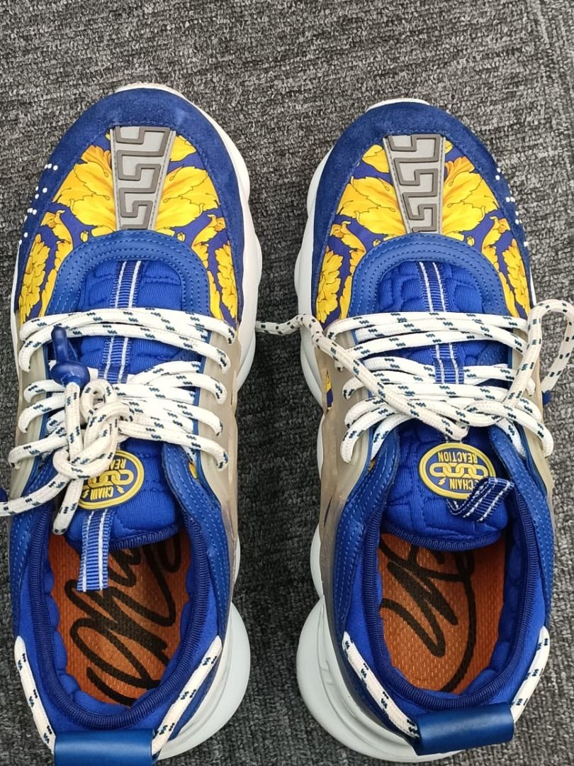 Blue versace sneakers top