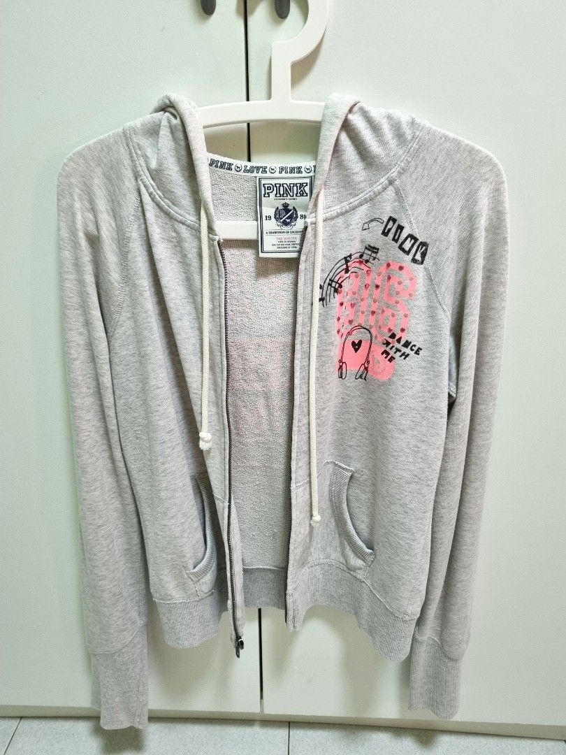 Victoria secret pink grey jacket outlet