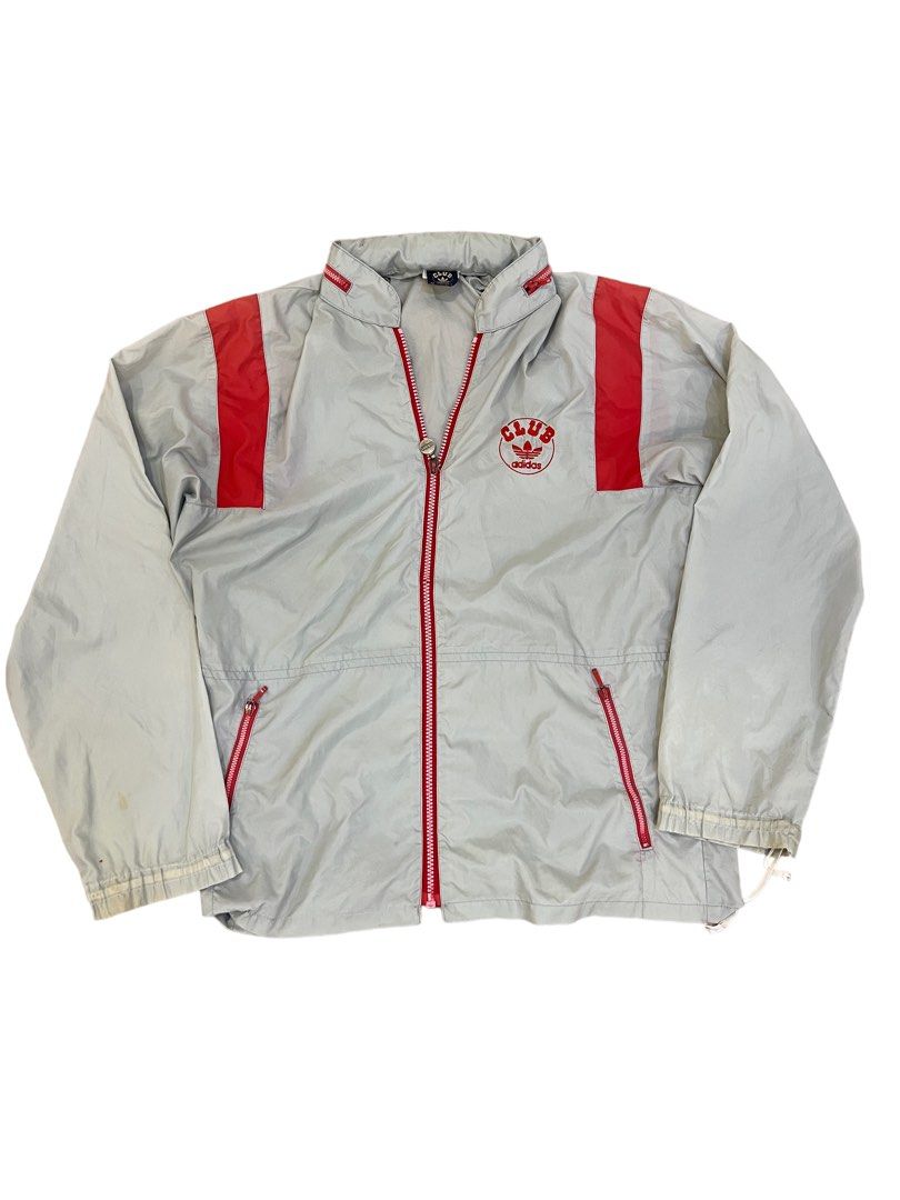 VINTAGE 90s ADIDAS CLUB LIGHT WINDBREAKER TRACKSUIT JACKET Men s