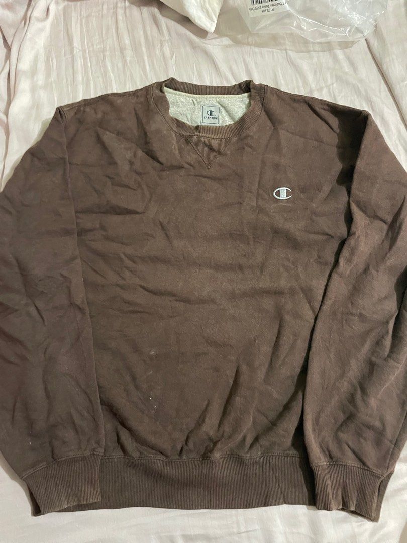Vintage Brown Champion Sweatshirt Women s Fashion Tops