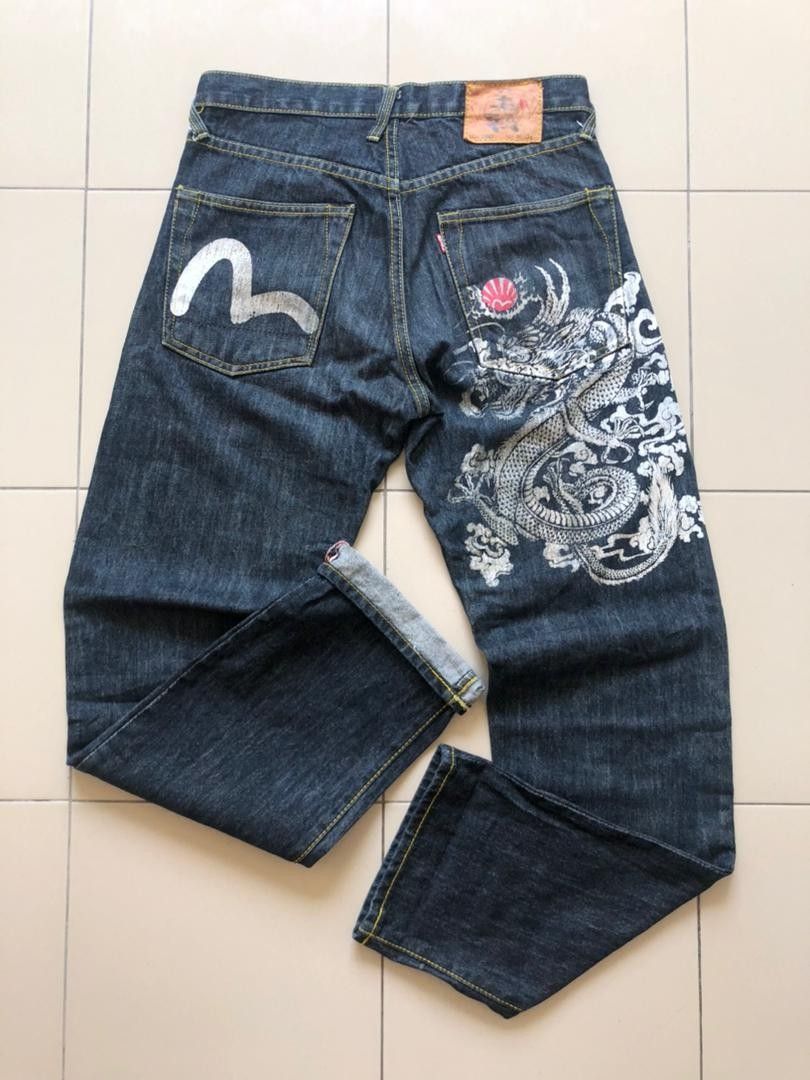 Vintage evisu jeans Men s Fashion Bottoms Jeans on Carousell
