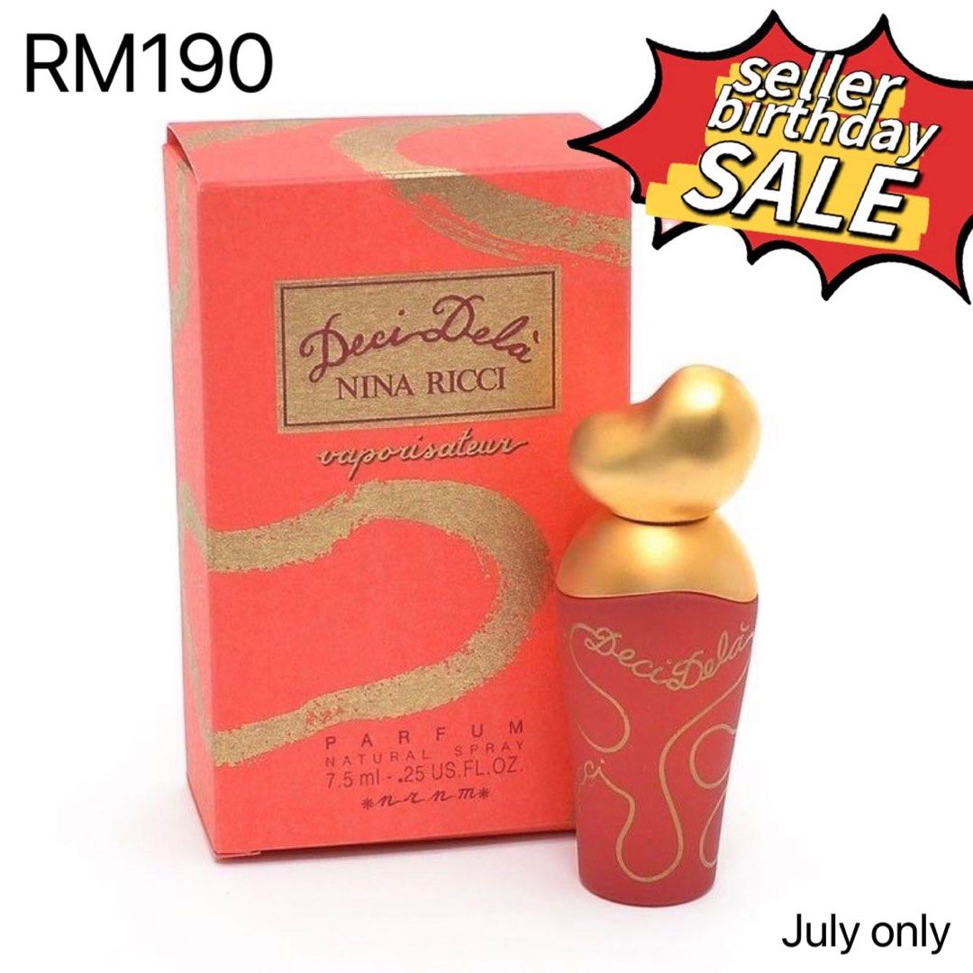 Vintage Rare Limited Discontinued Perfume Nina Ricci Deci Dela