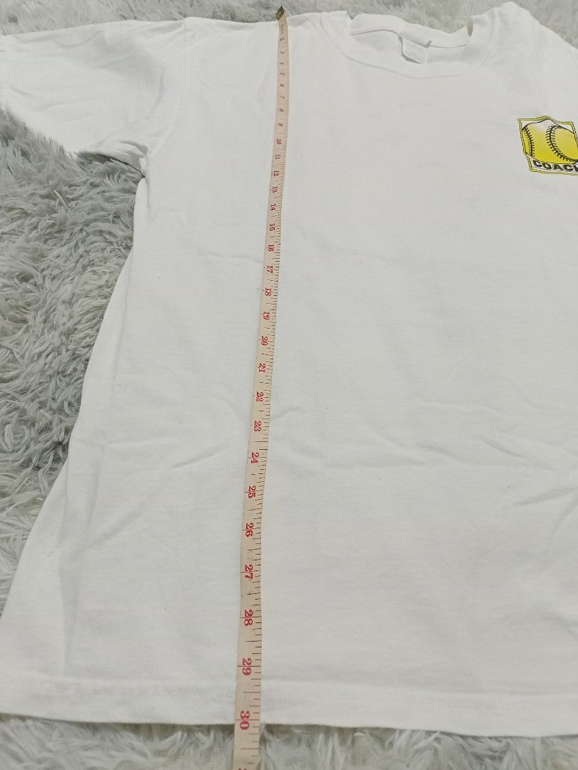 White coach shirt (Category: Tshirts & Polo Shirts ) located in Caloocan City. Submitted by _c14rr (Listing ID 1238607383, Image 3). Description: width:23.5" length:30" xl on tag Heavyweight shirt +sf mop:gcash . . ..