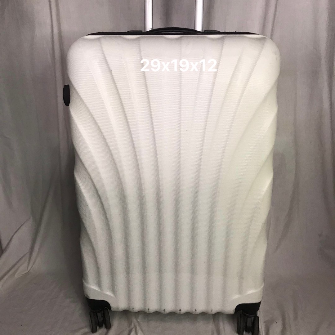 WHITE POLYCARBONATE LUGGAGE, Hobbies & Toys, Travel, Luggage on Carousell