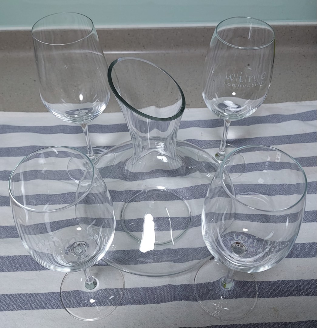 Wine Connection Decanter with Glasses and Beer Classes, TV & Home