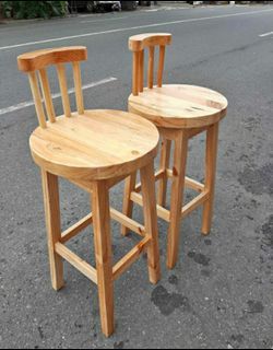 Wooden High Chair/Bar Stools