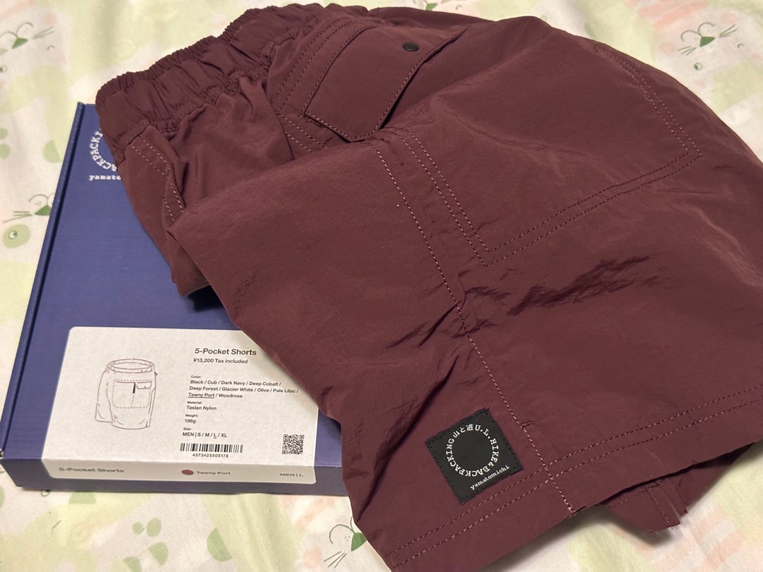 Yamatomichi 山と道5-Pocket Shorts Men L Tawny Port, 男裝, 褲 