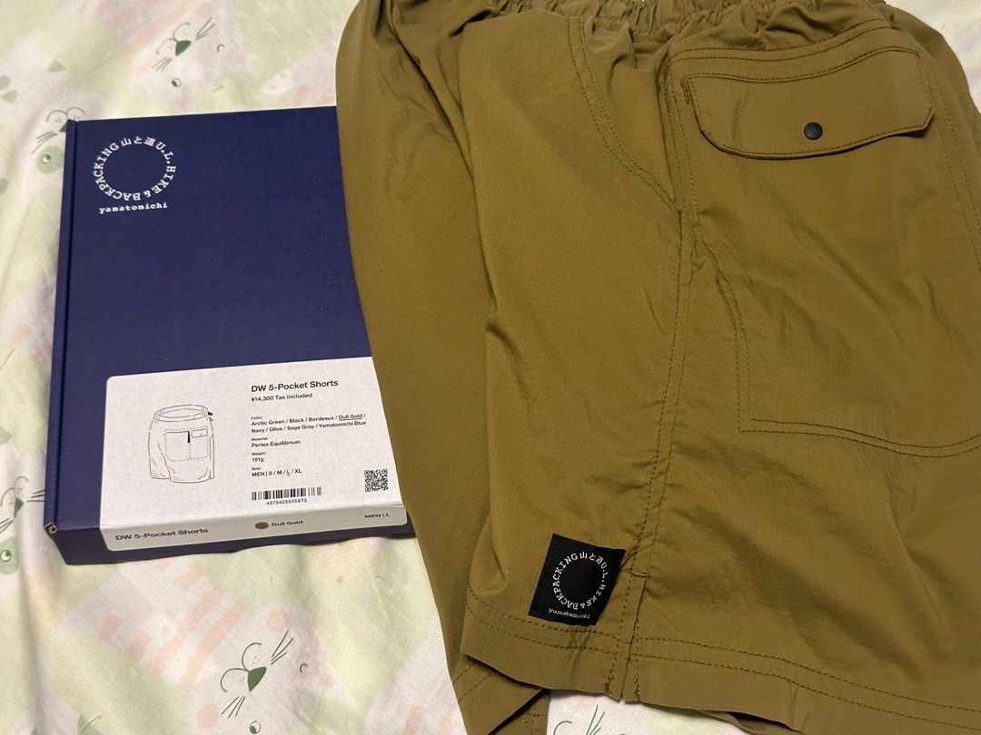 Yamatomichi 山と道DW 5-Pocket Shorts Men L Dull Gold, 男裝, 褲