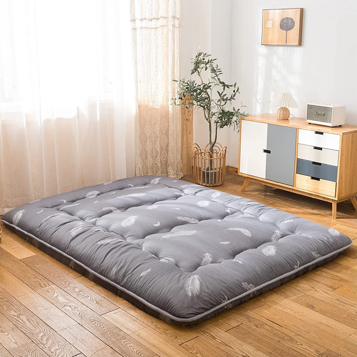 Feather futon mattress top
