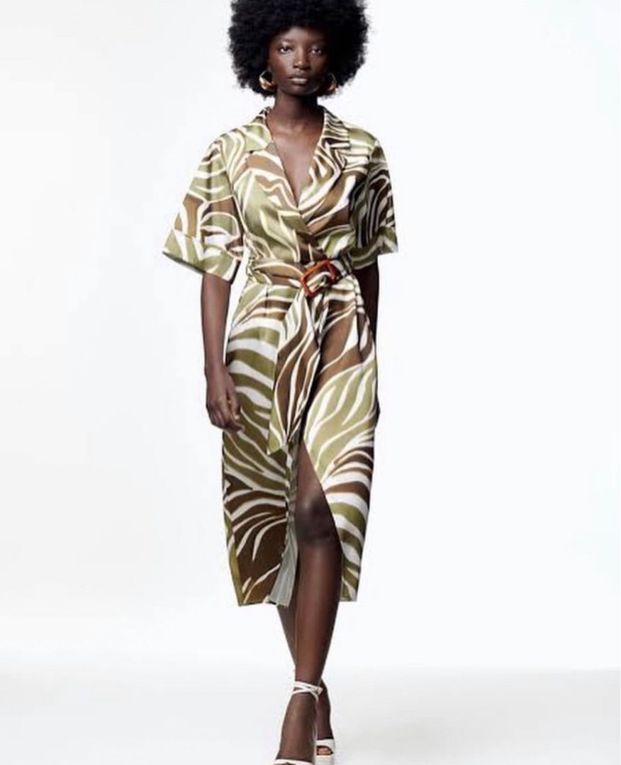 Zara Animal Print Shirt Dress Women s Fashion Dresses Sets