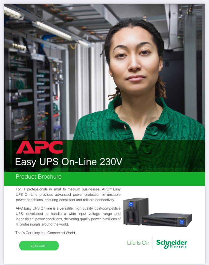 1000VA APC UPS Battery Backup Easy UPS On-Line, 1000VA/900W, Tower ...